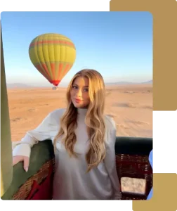 Hot air balloon flight in Marrakech panoramic Atlas Mountain views Hot air balloon flight in Marrakech panoramic Atlas Mountain views